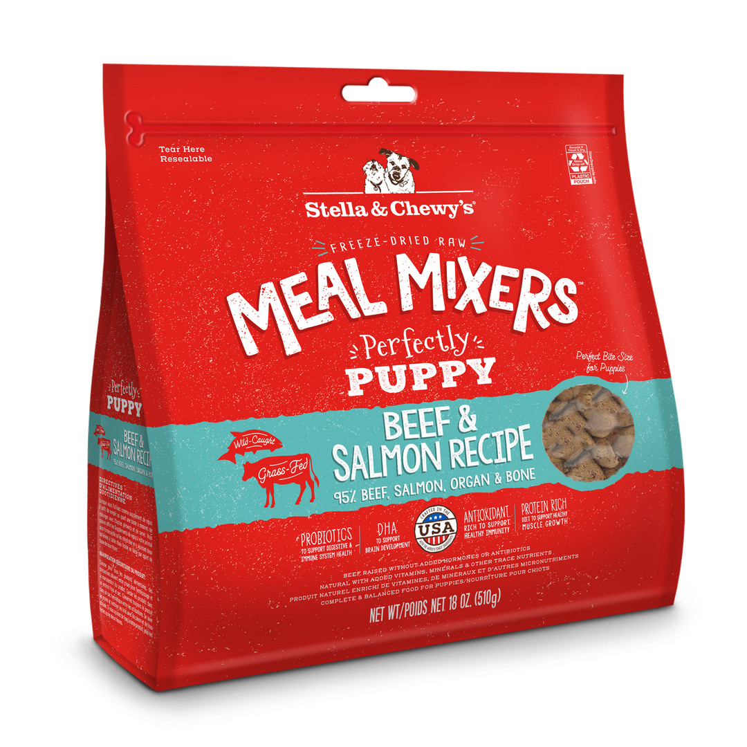 Freeze-Dried Puppy Beef and Salmon Meal Mixers - 18 oz