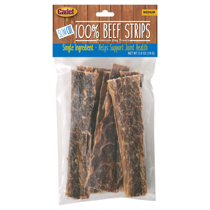 Cadet Slim Cut 100% Beef Strips for Dogs 2.8 Ounce
