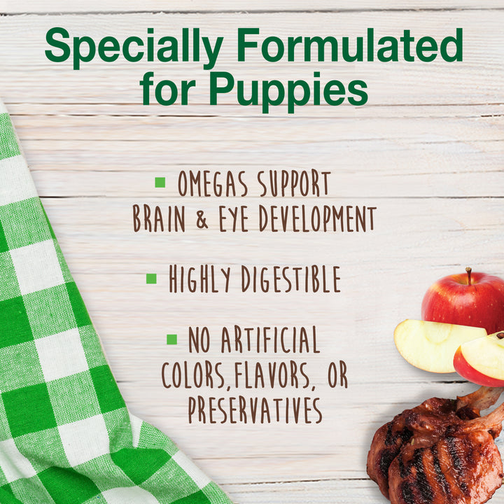 Nylabone Healthy Edibles All-Natural Long Lasting Puppy Chew Treats Lamb &amp; Apple Small (4 Count)