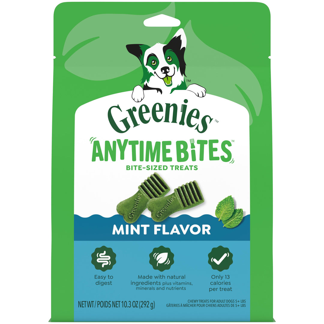 Greenies Anytime Bites BiteSize Dog Dental Treats Mint