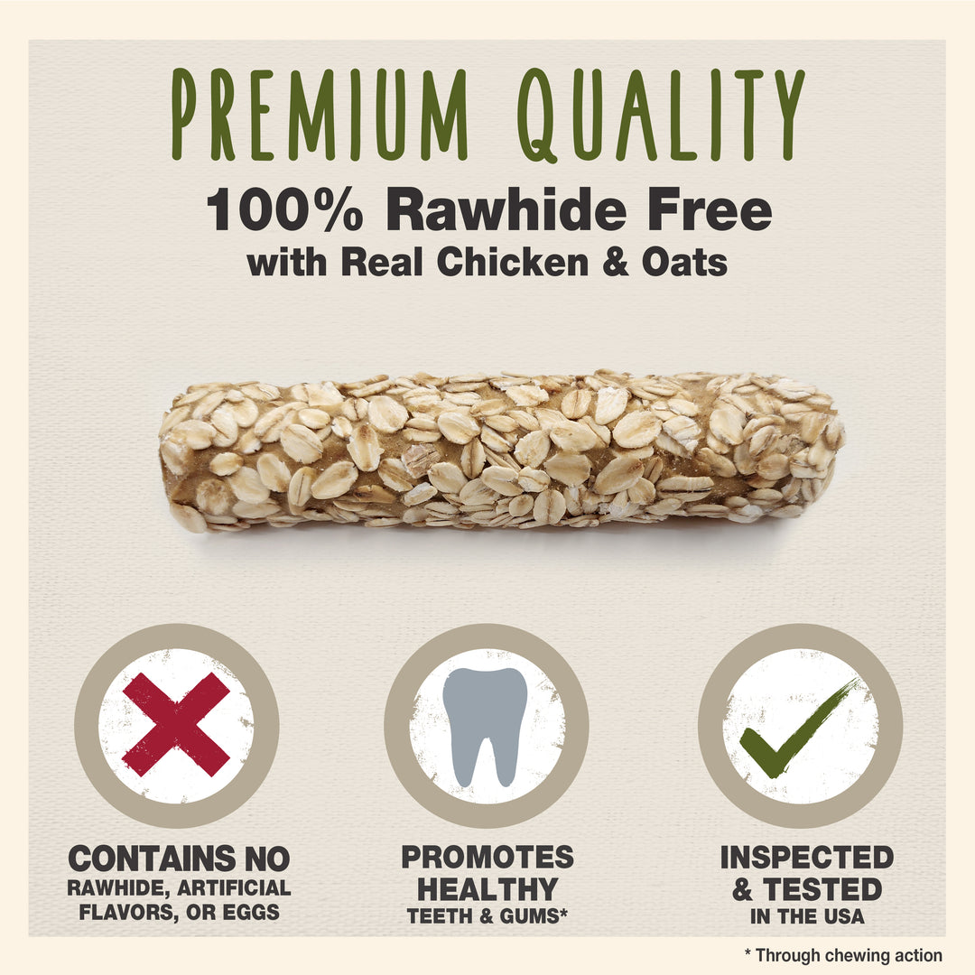 Cadet Smart Hide Rawhide Free Dog Chews Chicken, Sweet Potato, &amp; Oats (2 Count)