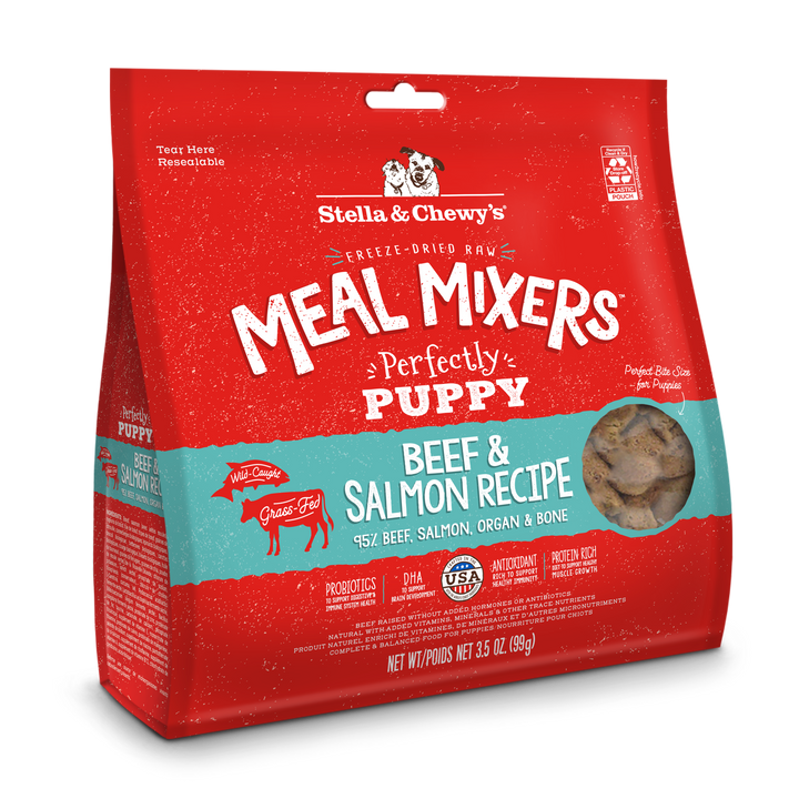 Freeze-Dried Puppy Beef and Salmon Meal Mixers - 3.5 oz