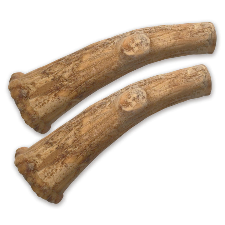 Nylabone Healthy Edibles WILD All-Natural Long Lasting Antler Chew Treats Venison Large (10 Count)