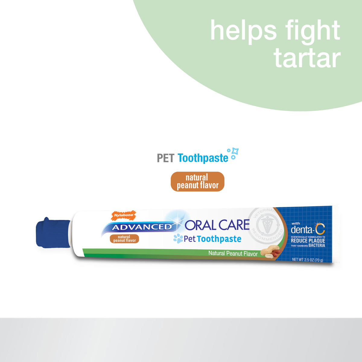 Nylabone Advanced Oral Care Natural Toothpaste Peanut Butter 2.5 Ounce (1 Count)