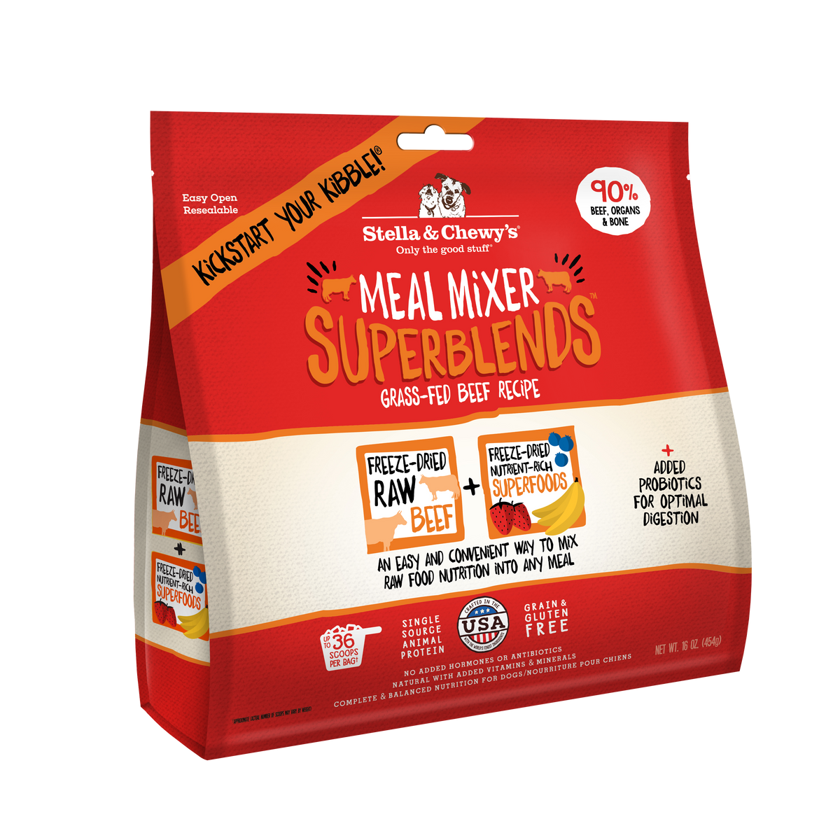 Freeze-Dried Meal Mixer Superblends Beef - 16 oz