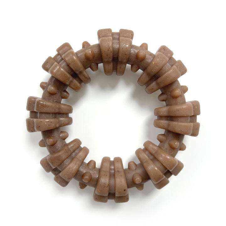 Nylabone Strong Chew Textured Ring Dog Chew Toy Made with Real Beef &amp; Chicken X-Large (1 Count)