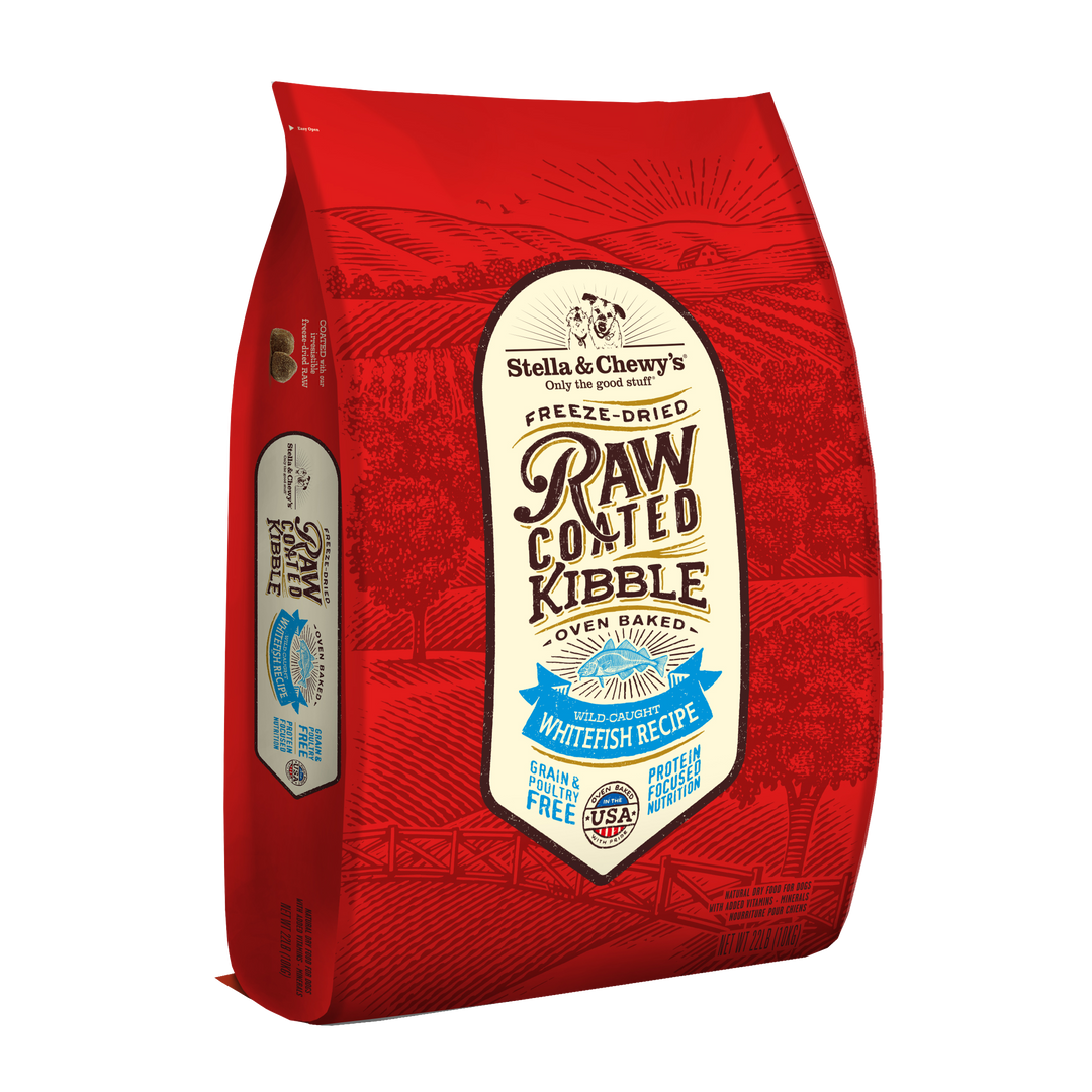 Kibble Raw Coated Whitefish - 22 lb