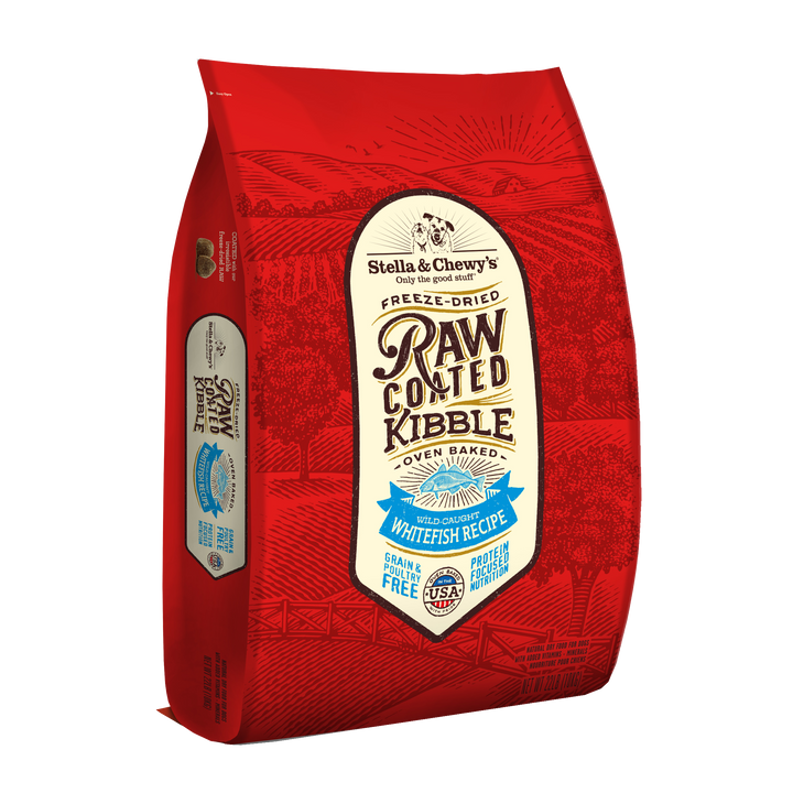 Kibble Raw Coated Whitefish - 22 lb