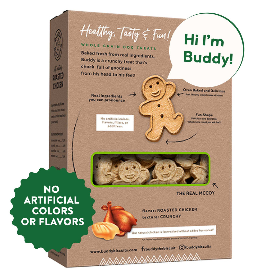Cloud Star Original Buddy Biscuits Roasted Chicken 16 oz - back