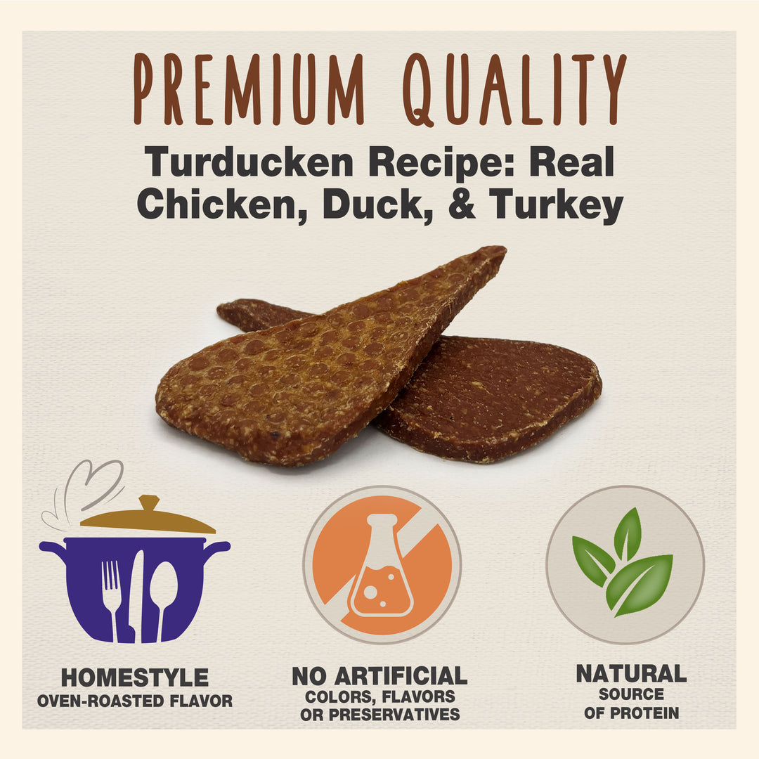 Cadet Gourmet Homestyle Turducken Recipe Jerky Treats for Dogs 14 Ounce (1 Count)
