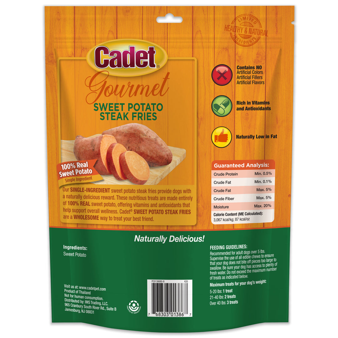 Cadet Gourmet Dog Sweet Potato Fries 1 Pound