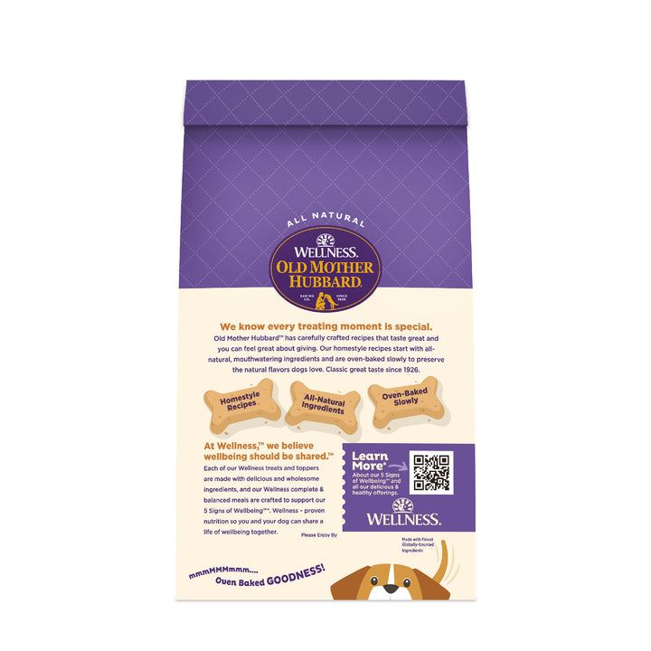 Wellness Old Mother Hubbard P-Nuttier Dog Biscuits, Natural, Training Treats, Peanut Butter Flavor, Small Size, (20 Ounce Bag)