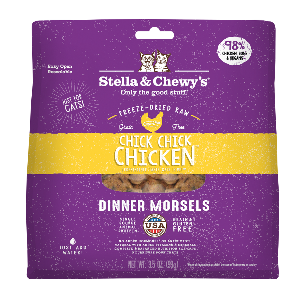 Freeze-Dried Chick Chick Chicken Morsels - 3.5 oz