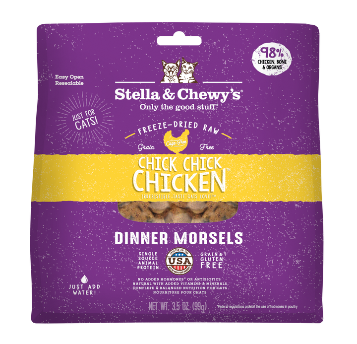 Freeze-Dried Chick Chick Chicken Morsels - 3.5 oz