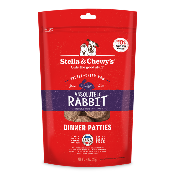 Freeze-Dried Absolutely Rabbit Patties - 14 oz