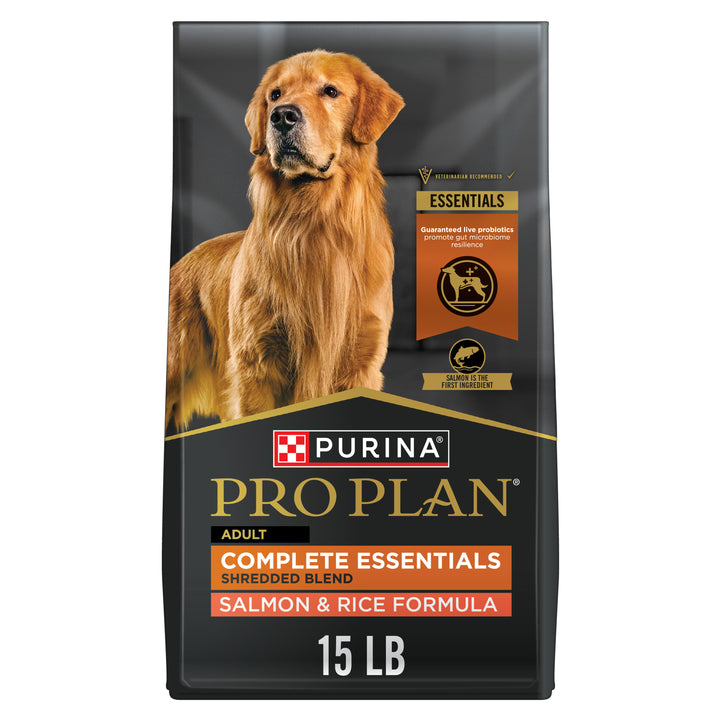 Pro Plan Complete Essentials Shredded Blend Salmon Rice Dog 15 lb