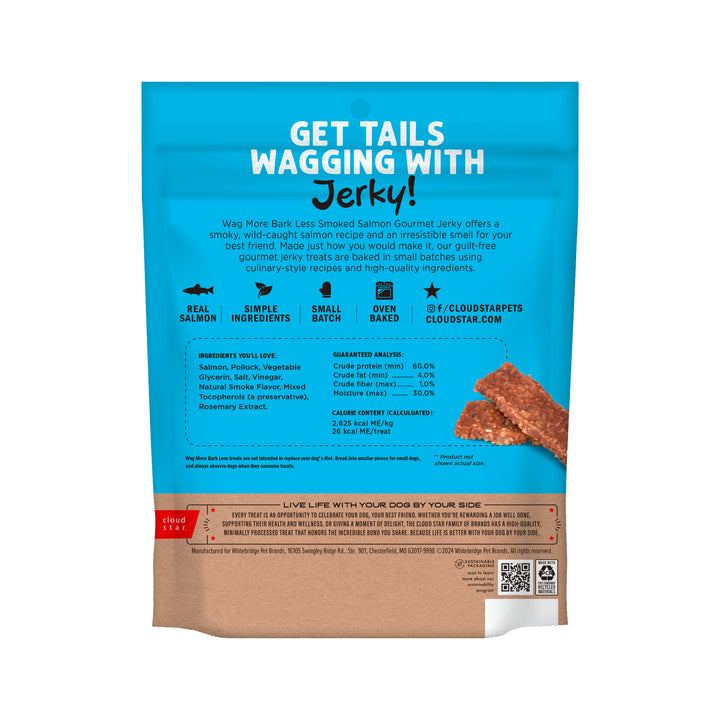 Wag More Smoked Salmon Jerky - back