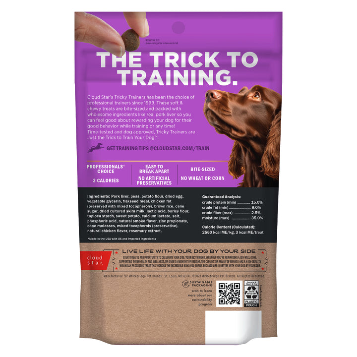 Cloud Star Chewy Liver Training Treats 5oz - back