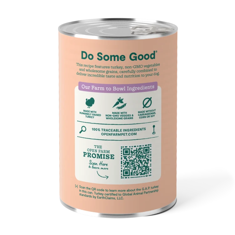 Open Farm Dog Can Goodbowl Homestead Turkey 12.5 oz