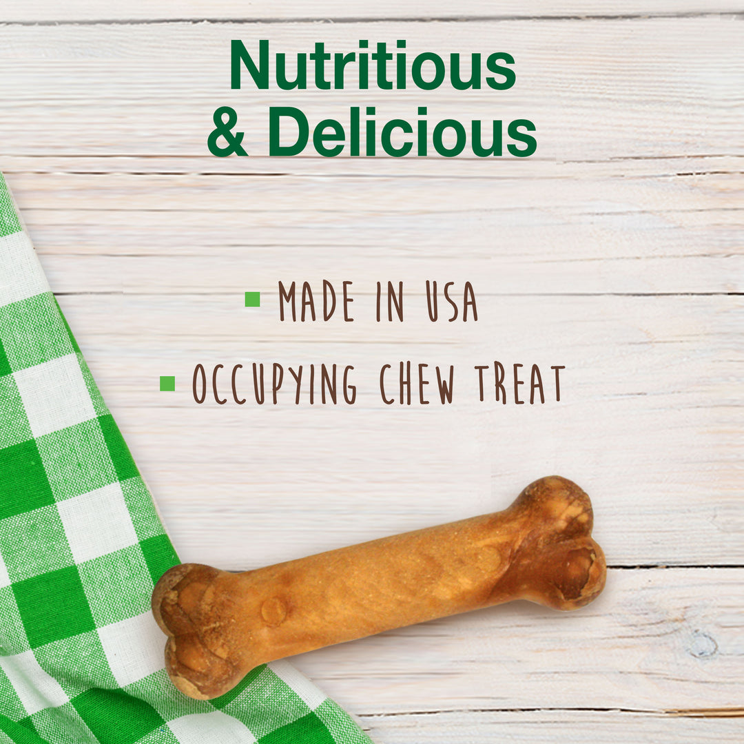 Nylabone Healthy Edibles All-Natural Long Lasting Puppy Chew Treats Turkey &amp; Sweet Potato Small (3 Count)