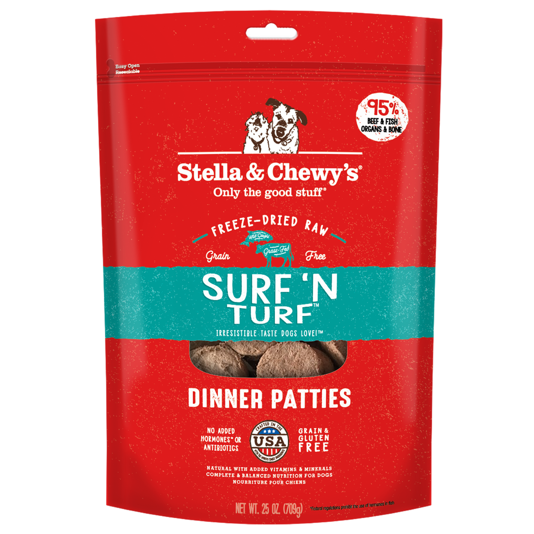 Freeze-Dried Surf &amp; Turf Patties - 25 oz