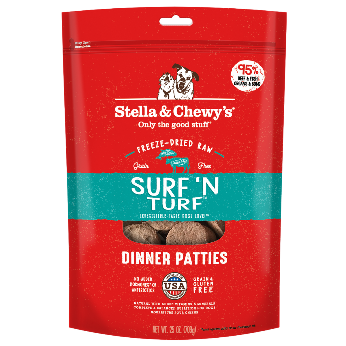Freeze-Dried Surf & Turf Patties - 25 oz