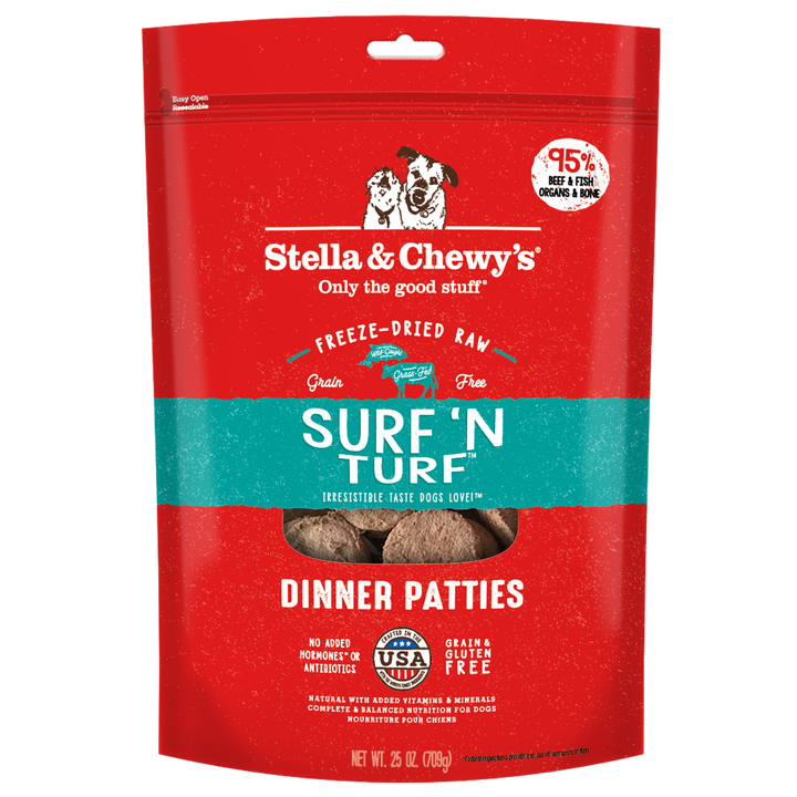 Freeze-Dried Surf &amp; Turf Patties - 25 oz