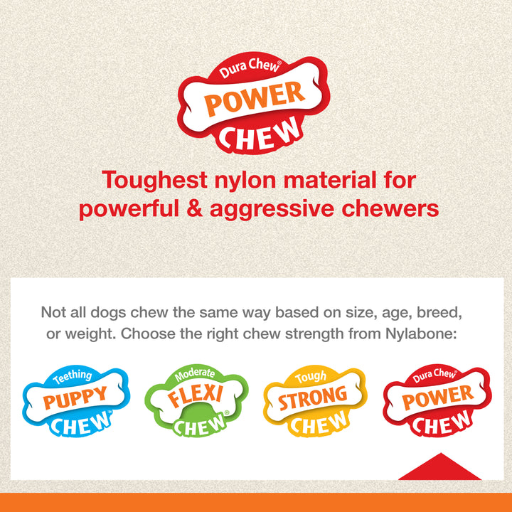 Nylabone Power Chew Elk Bone Alternative Chew Toy Venison X-Large (1 Count)