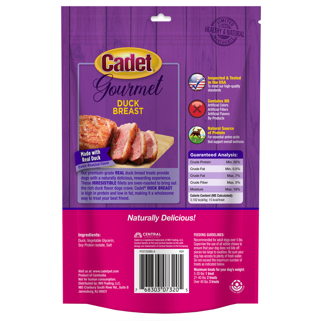 Cadet Gourmet Duck Breast Treats for Dogs 3 Ounce