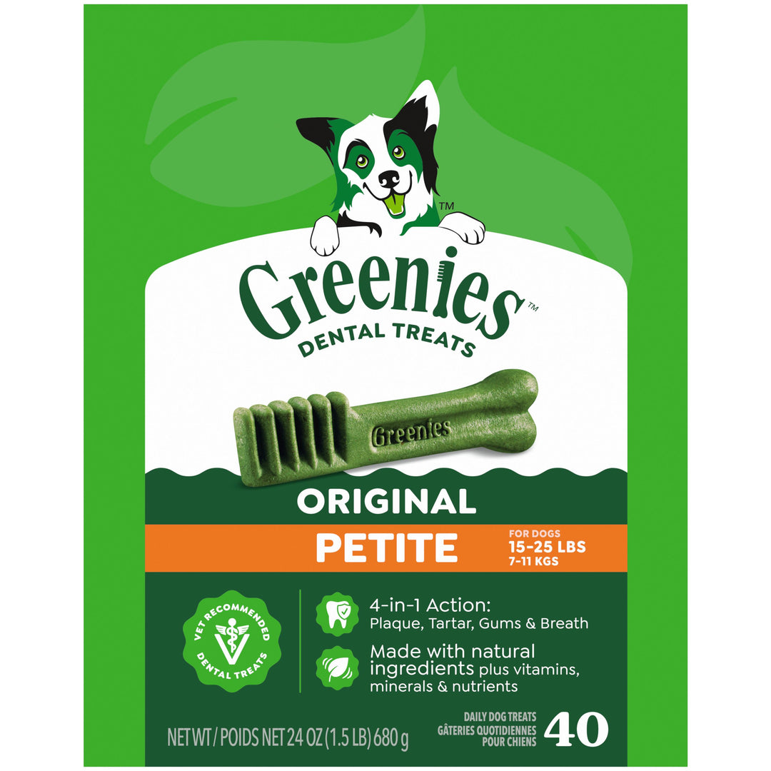 Greenies Original Dental Dog Chews Petite 24 oz