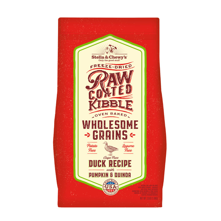 Kibble Raw Coated Wholesome Grain Duck - 3.5 lb