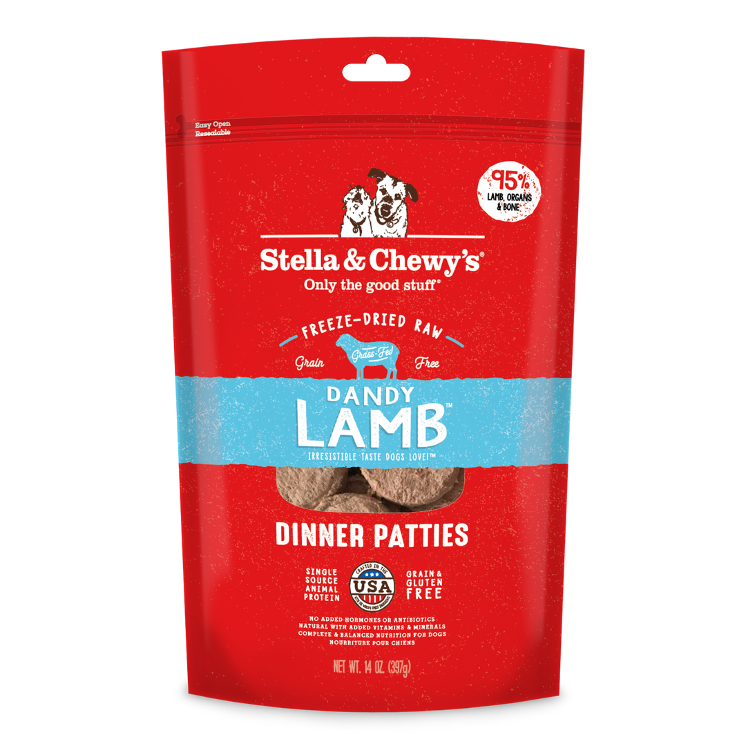 Freeze-Dried Dandy Lamb Patties - 14 oz