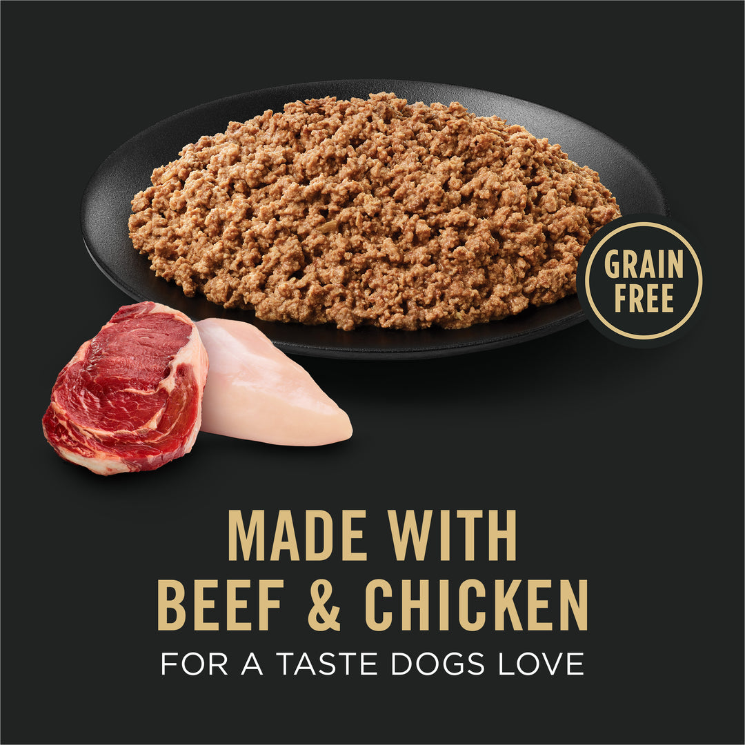 Pro Plan Complete Essentials Grain Free Classic Beef Chicken Dog 13 oz unpacked