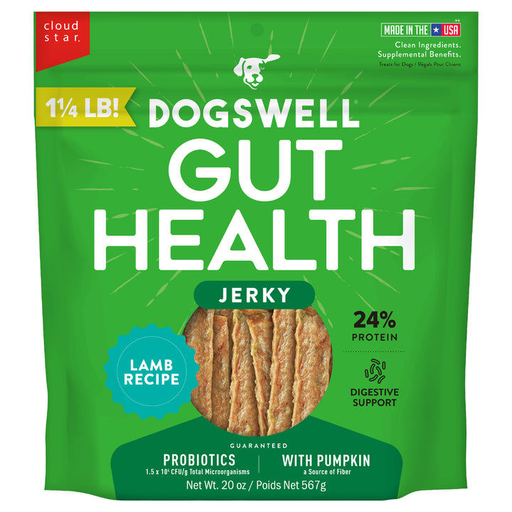 Dogswell Gut Health Lamb Jerky 20 oz