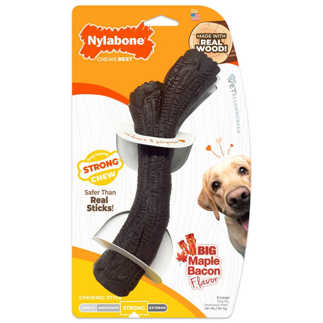 Nylabone Strong Chew Real Wood Stick Dog Toy X-Large (1 Count)