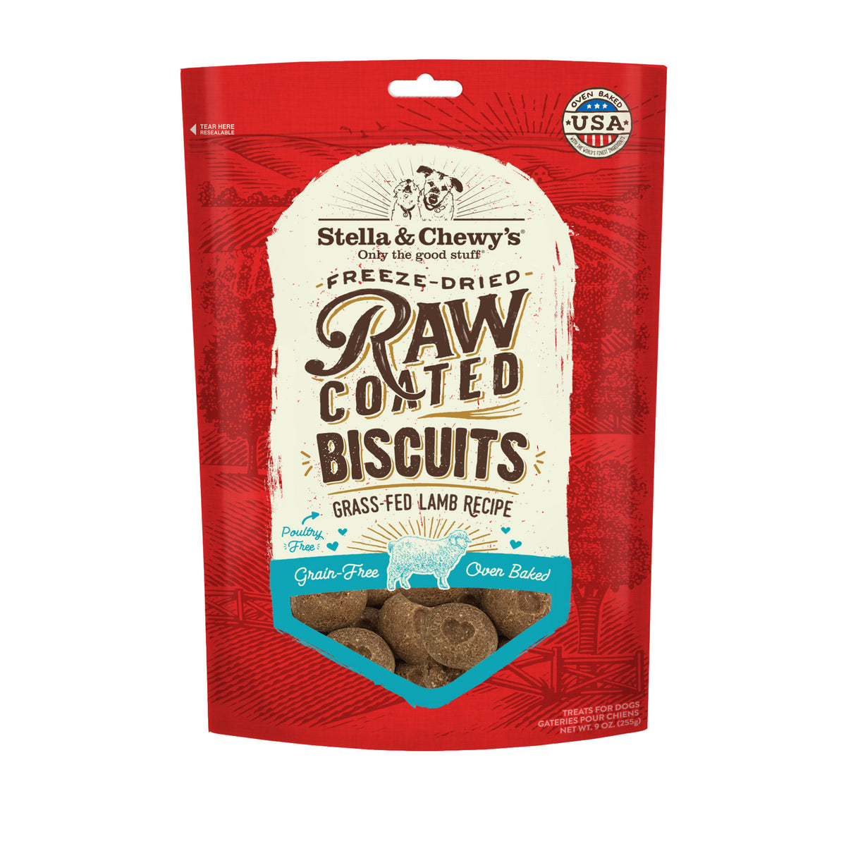 Raw Coated Biscuits Lamb - 9 oz