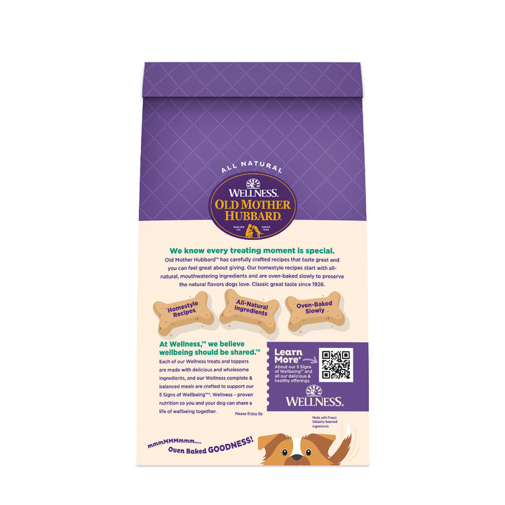 Wellness Old Mother Hubbard Minty Fresh Breath Dog Biscuits, Natural, Training Treats, Spearmint, Parsley, Oats, &amp; Chicken Flavor, Mini Size, (20 Ounce Bag)