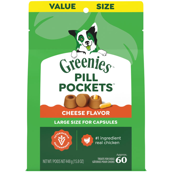 Greenies Pill Pockets Treats Cheese Dog 15.8 oz