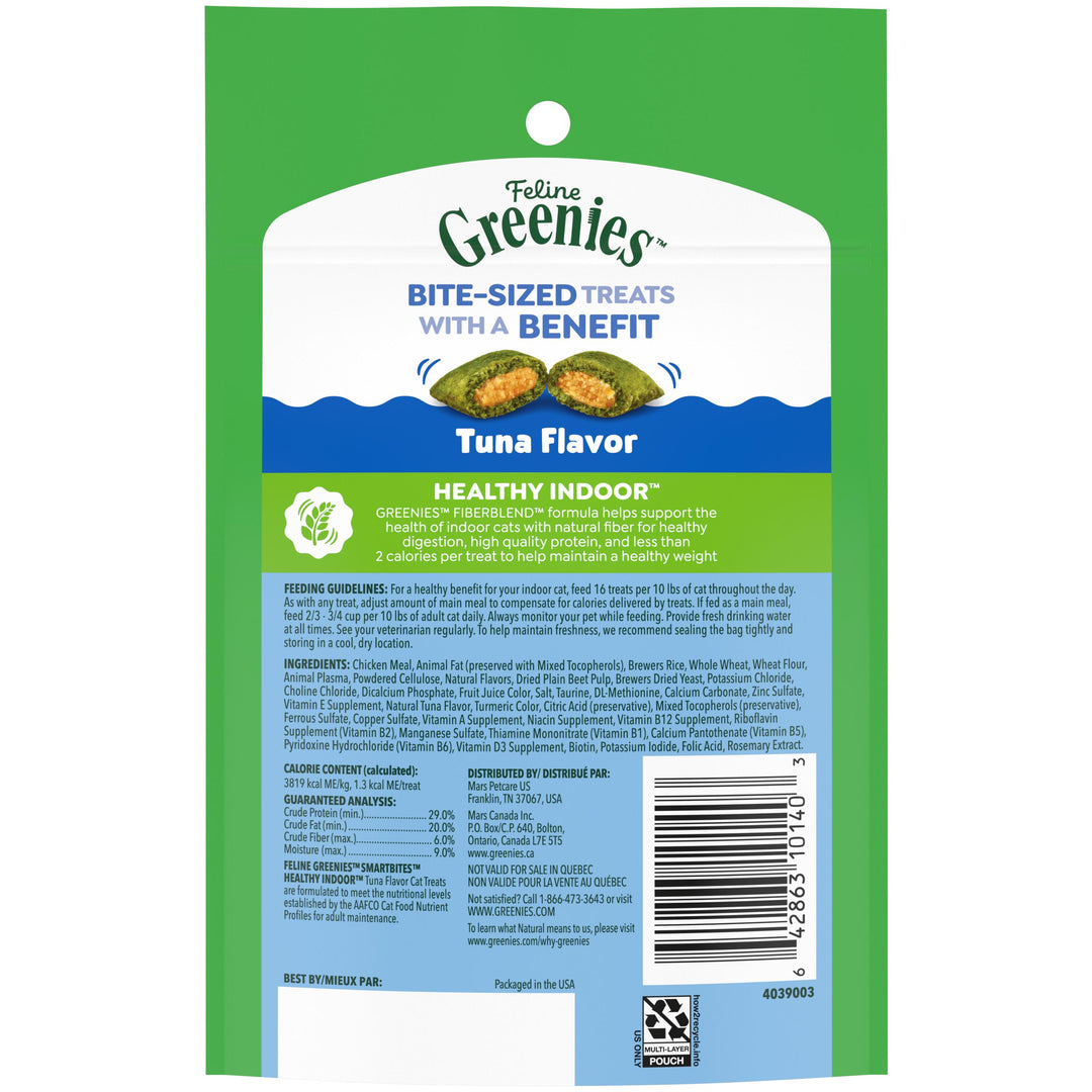 Greenies SmartBites Cat Hairball Control Tuna 2.1oz
