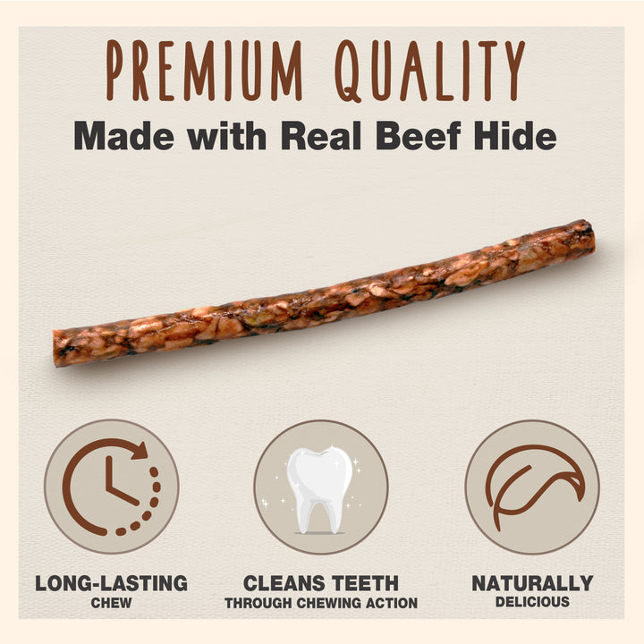 Cadet Munchy Beef Hide Sticks for Dogs 5 Inch (150 Count)