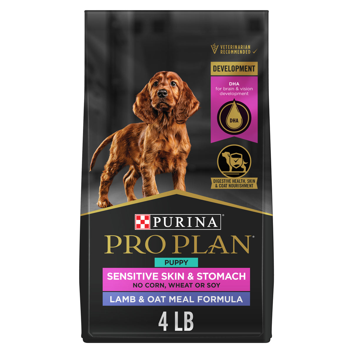 Pro Plan Sensitive SkinStomach Lamb & Oat Puppy  4 lb