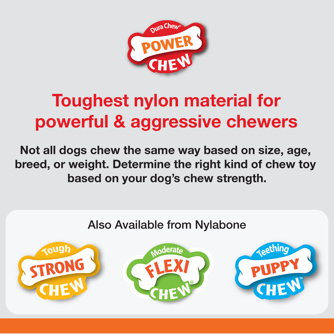 Nylabone Power Chew Giant Marrow Bone Alternative Beef Flavor Dog Chew Toy Large (1 Count)