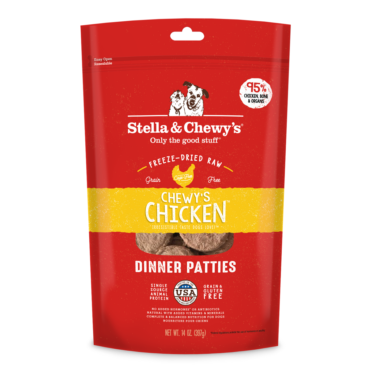 Freeze-Dried Chewy's Chicken Patties - 14 oz