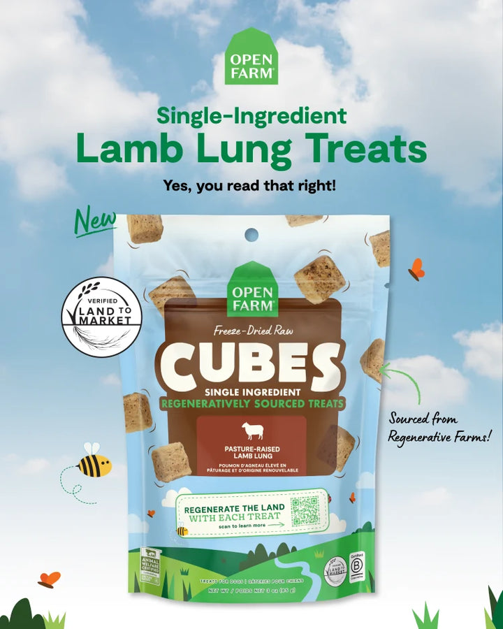 Open Farm FD Raw Regenerative Lamb Lung 3 oz