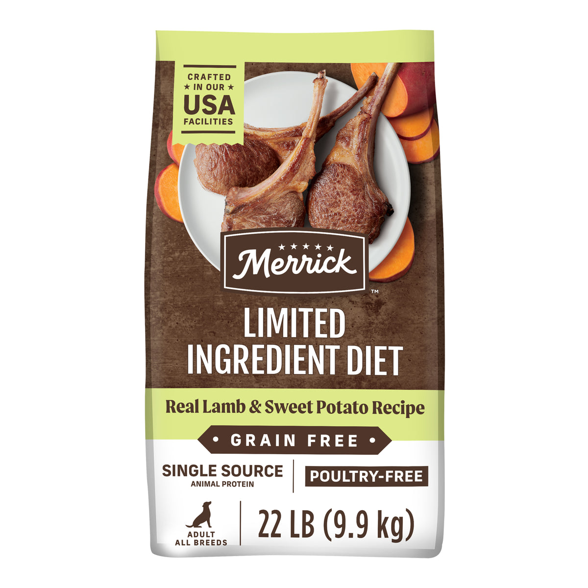 Merrick L.I.D Lamb & Sweet Potato 22lb