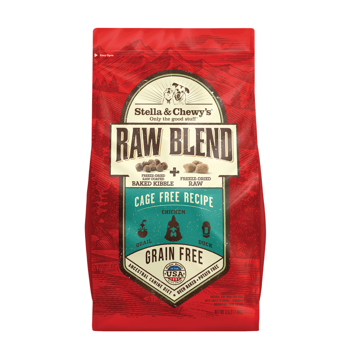Kibble Raw Blend Cage Free - 3.5 lb