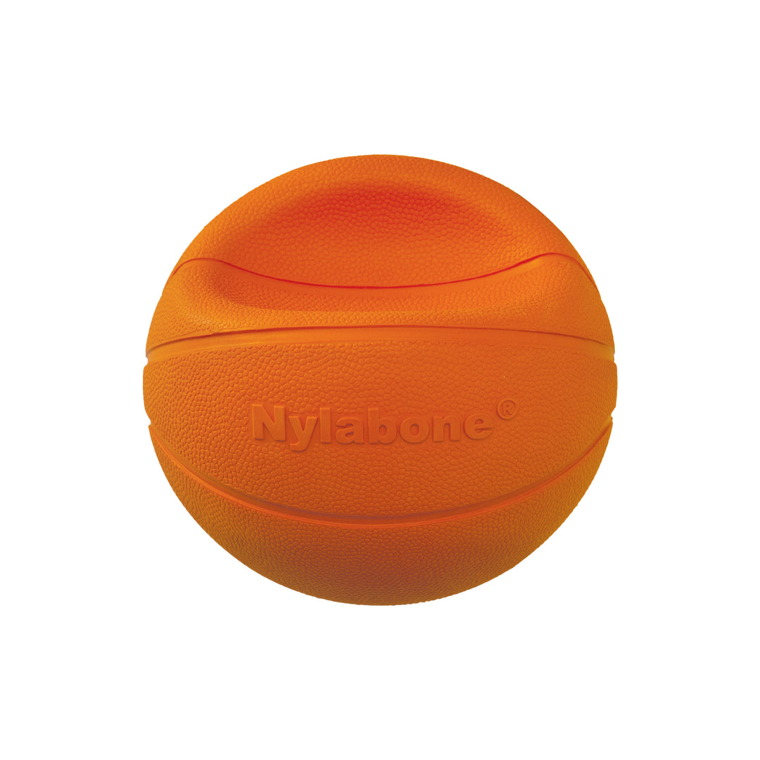 Nylabone Power Play B-Ball Gripz Basketball Dog Toy Medium 4.5 Inch (1 Count)