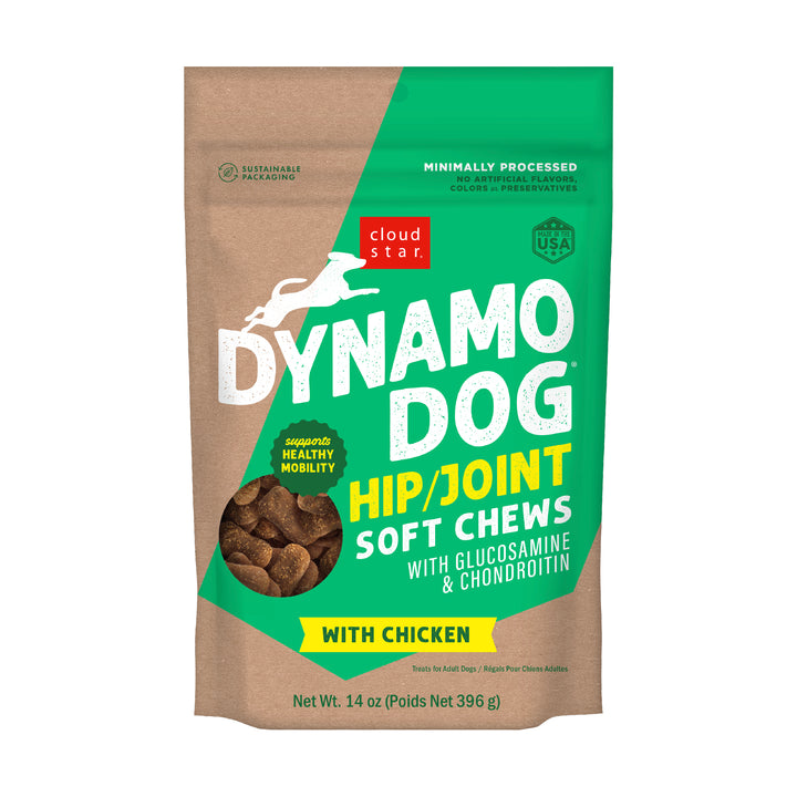 Cloud Star Dynamo Dog Functional Treats Hip Joint Chicken 14 oz