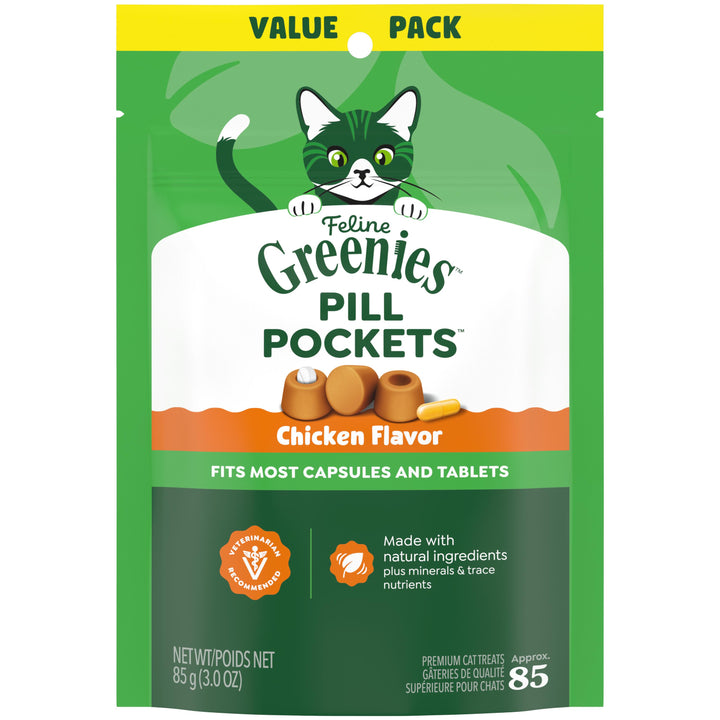 Greenies Feline Pill Pockets Value Size Chicken 3 oz