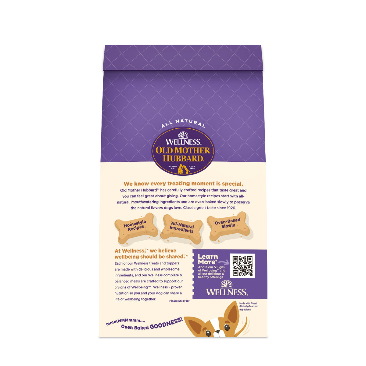 Wellness Old Mother Hubbard P-Nuttier Dog Biscuits, Natural, Training Treats, Peanut Butter Flavor, Mini Size, (20 Ounce Bag)